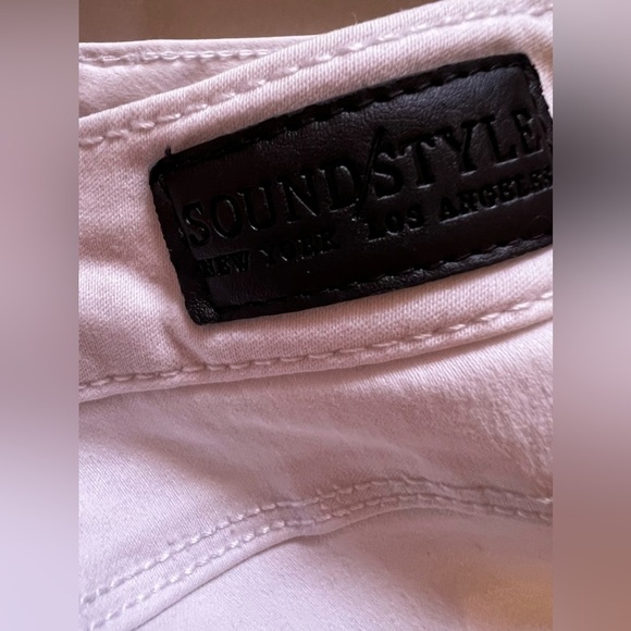 Sound/Style Los Angeles Jeans Womens Slim Straight Leg White Skinny White‎ 12 - Picture 7 of 14